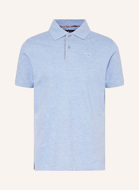 Barbour Piqué-Poloshirt HELLBLAU