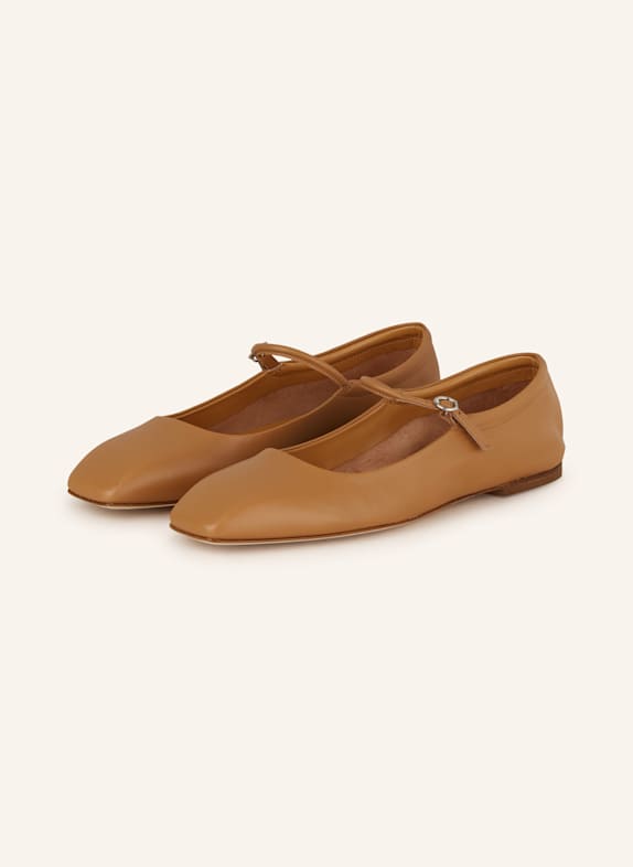 Aeyde Mary-Jane-Ballerinas UMA CAMEL