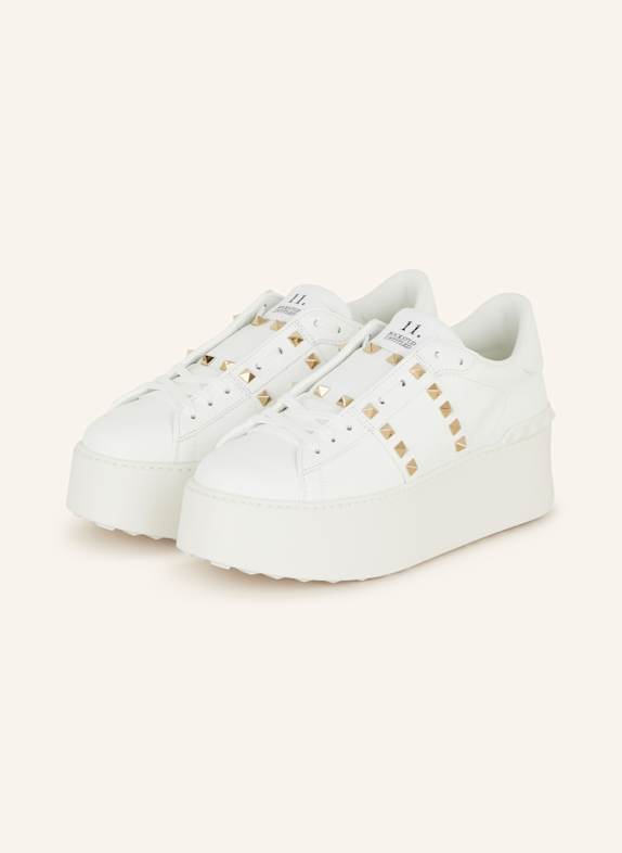 VALENTINO GARAVANI Sneakers ROCKSTUD with rivets WHITE