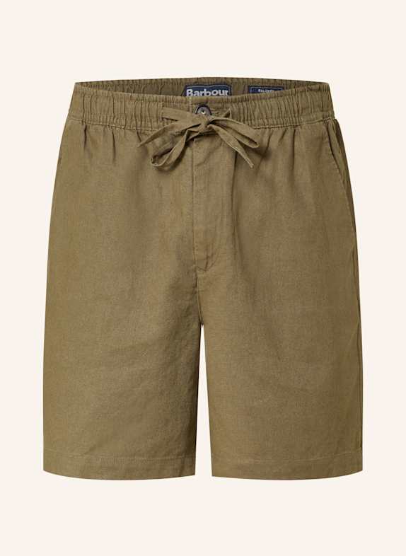 Barbour Shorts mit Leinen KHAKI