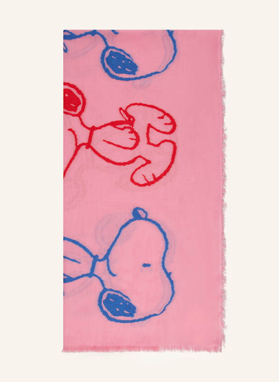CODELLO Schal ROSA/ BLAU/ ROT