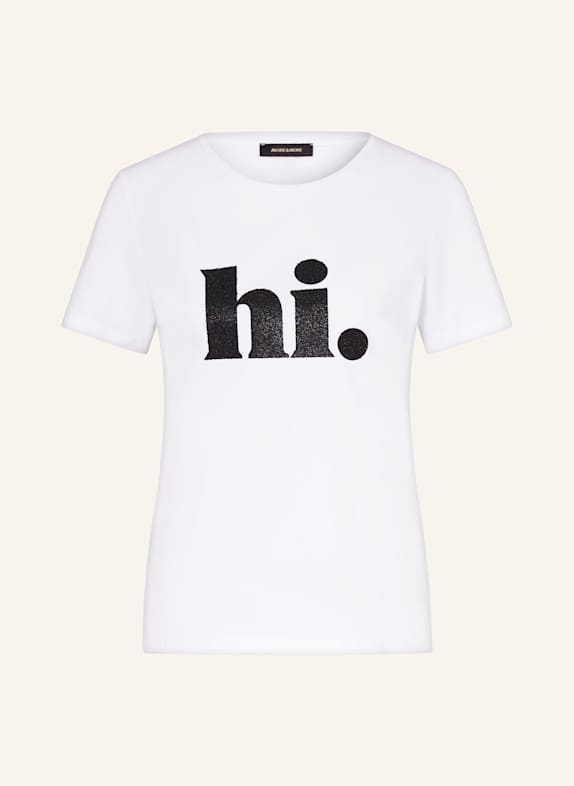 MORE & MORE T-Shirt mit Schmucksteinen WEISS