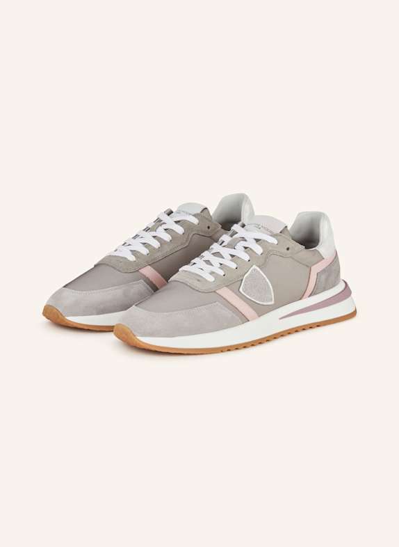 PHILIPPE MODEL Sneakersy TROPEZ 2.1 SZARY/ RÓŻOWY