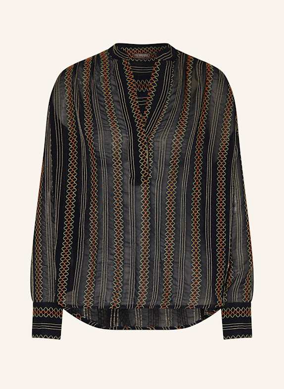 HEYANNO Blusenshirt MMHGRAND SPIRIT SCHWARZ/ HELLGRÜN/ ORANGE