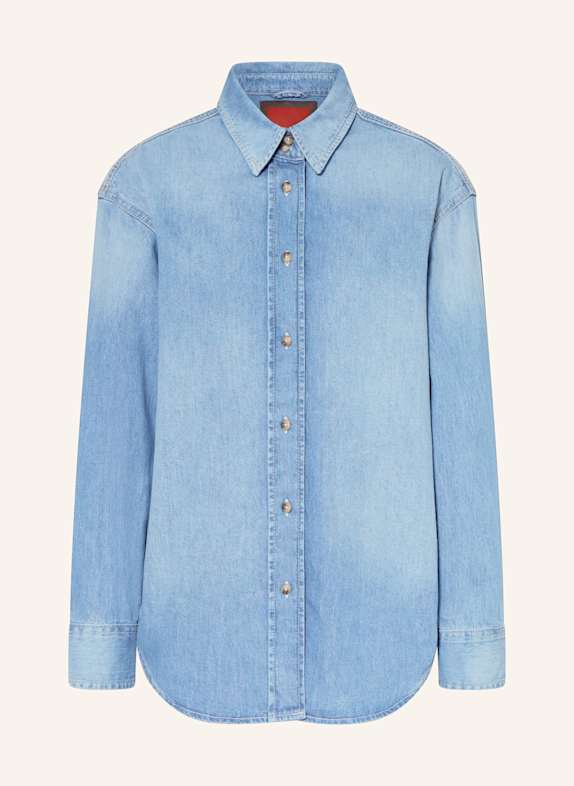 HEYANNO Tunika MMHSERENE z błyszczącą przędzą NIEBIESKI