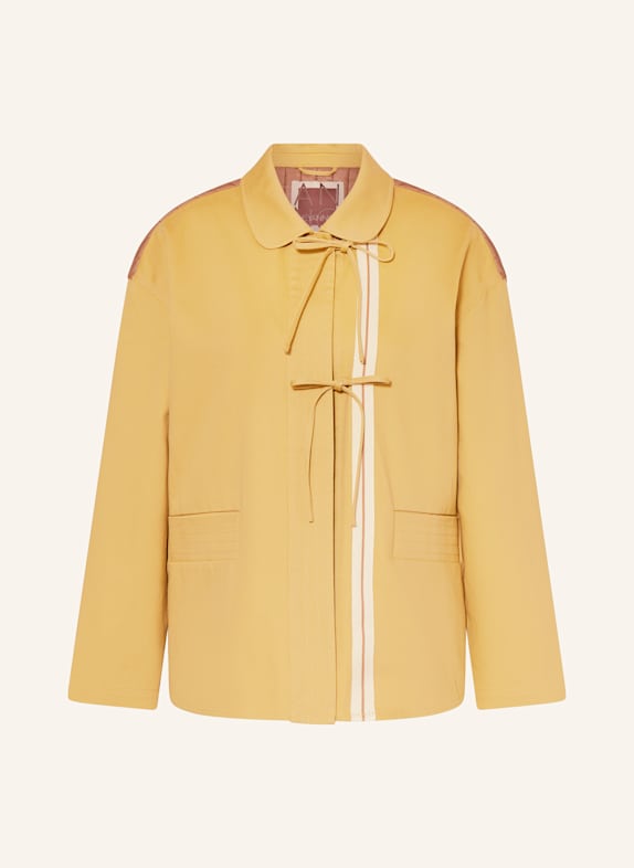 HEYANNO Kurtka MMHDRIVE z mieszanki materiałów CIEMNOŻÓŁTY