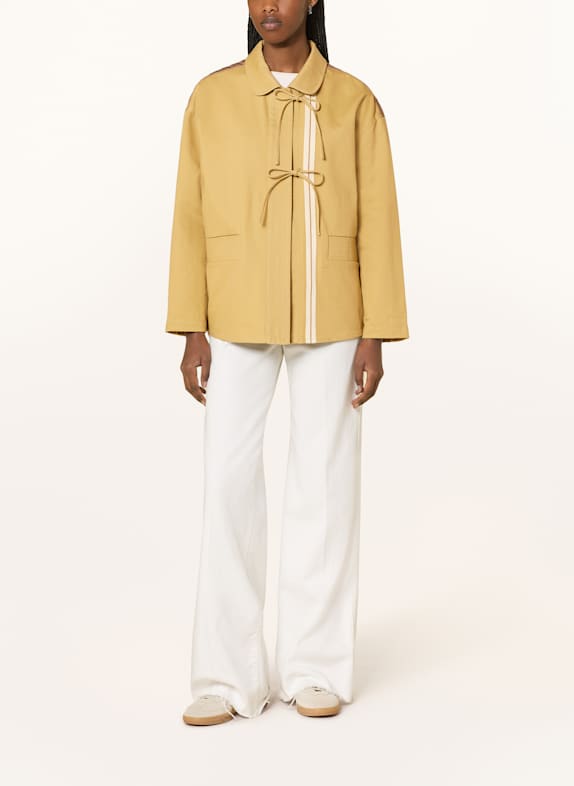 HEYANNO Jacke MMHDRIVE im Materialmix DUNKELGELB
