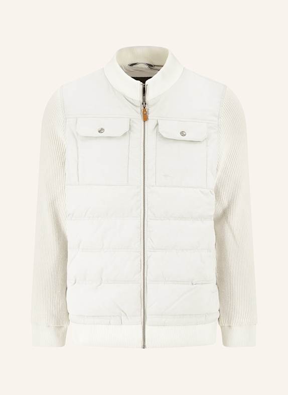FYNCH-HATTON Cardigan in mixed materials WHITE/ CREAM