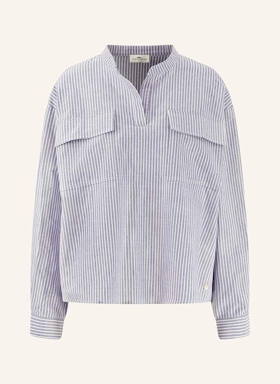 FYNCH-HATTON Blusenshirt BLAU/ WEISS