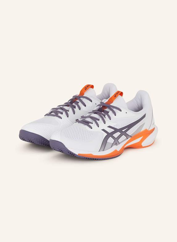 ASICS Tennisschuhe SOLUTION SPEED™ FF 3 CLAY WEISS/ DUNKELGRAU/ ORANGE