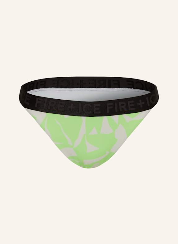 FIRE+ICE Dół od bikini basic JUDIT3 JASKRAWY ZIELONY/ BIAŁY