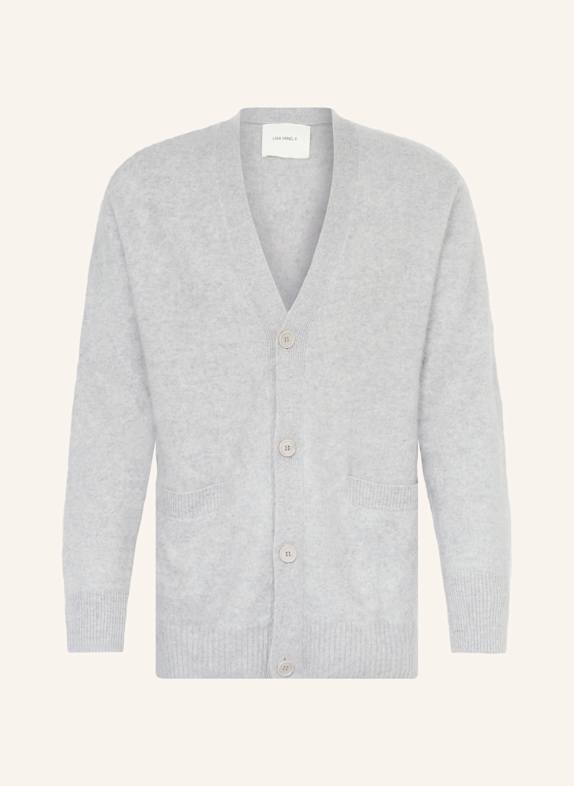 LISA YANG DEVEAN cashmere cardigan LIGHT GRAY