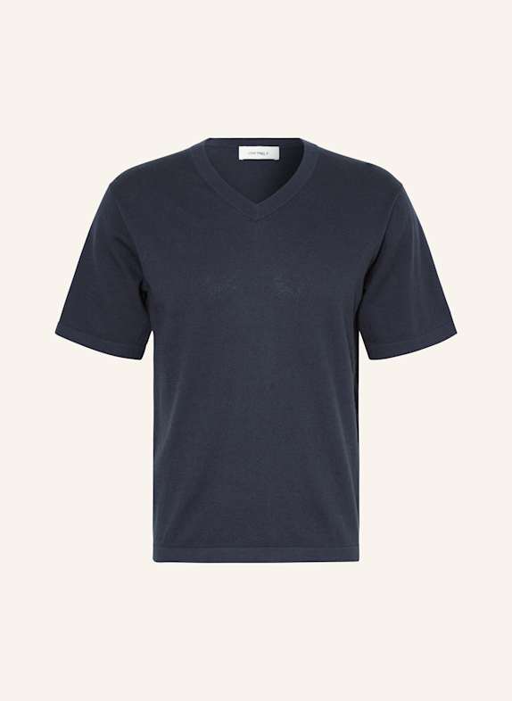LISA YANG Strickshirt BRAYDEN mit Cashmere DUNKELBLAU