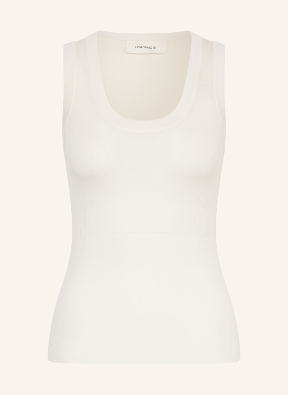LISA YANG Stricktop INA aus Cashmere ECRU
