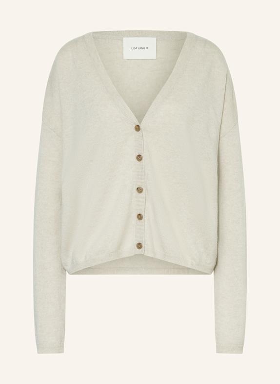 LISA YANG Strickjacke ABBY aus Cashmere CREME