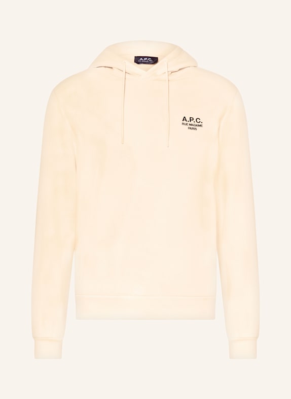 A.P.C. Bluza z kapturem KREMOWY