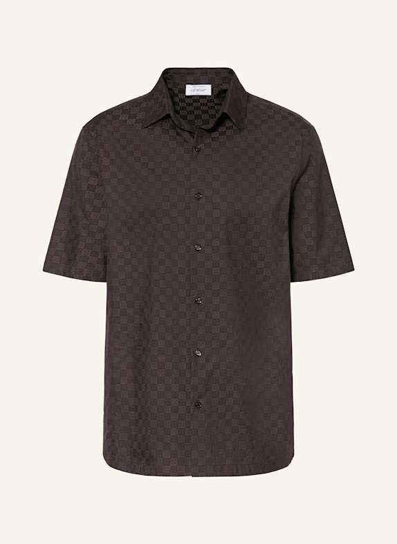 Off-White Resort shirt comfort fit DARK BROWN