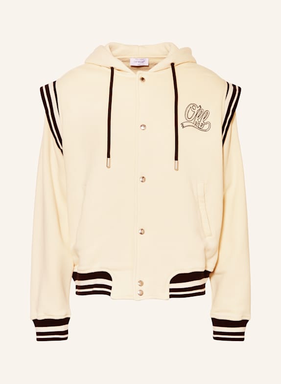 Off-White Sweat jacket BEIGE/ BLACK
