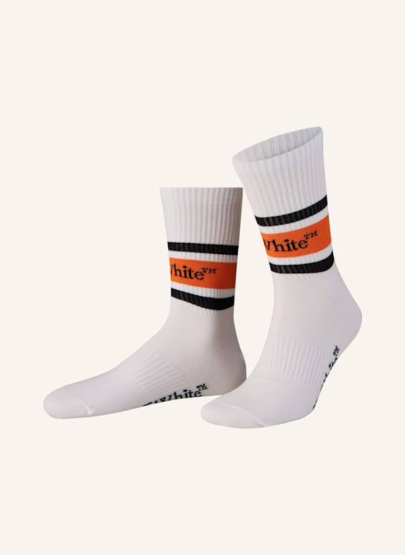 Off-White Socks White - Orange