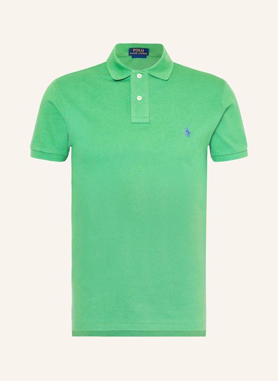 POLO RALPH LAUREN Koszulka polo z piki slim fit ZIELONY
