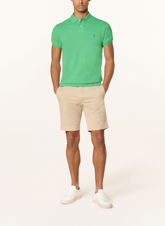 POLO RALPH LAUREN Piqué polo shirt slim fit GREEN