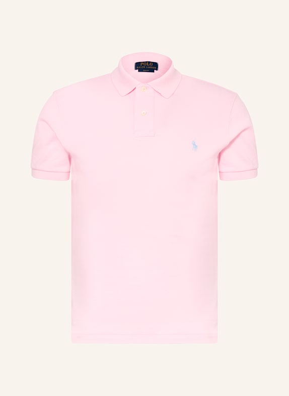 POLO RALPH LAUREN Koszulka polo z piki slim fit RÓŻOWY