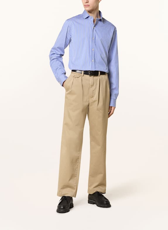 POLO RALPH LAUREN Overhemd Custom Fit BLAUW / WIT