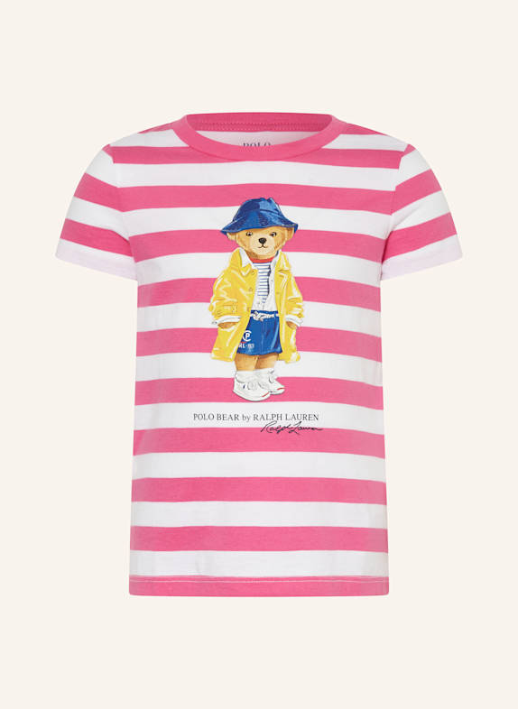 POLO RALPH LAUREN T-Shirt WEISS/ NEONPINK