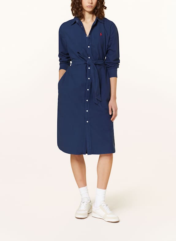 POLO RALPH LAUREN Hemdblusenkleid DUNKELBLAU