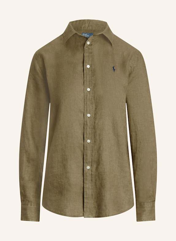 POLO RALPH LAUREN Hemdbluse aus Leinen KHAKI