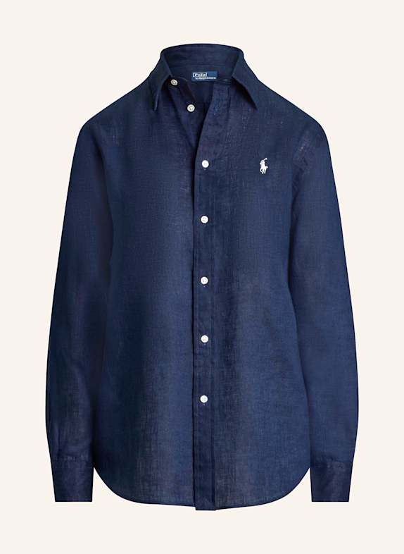 POLO RALPH LAUREN Hemdbluse aus Leinen DUNKELBLAU