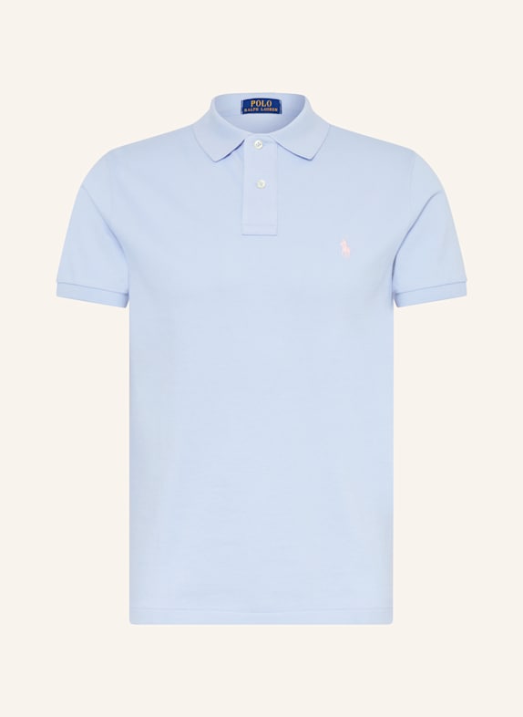 POLO RALPH LAUREN Koszulka polo z piki custom slim fit  JASNONIEBIESKI
