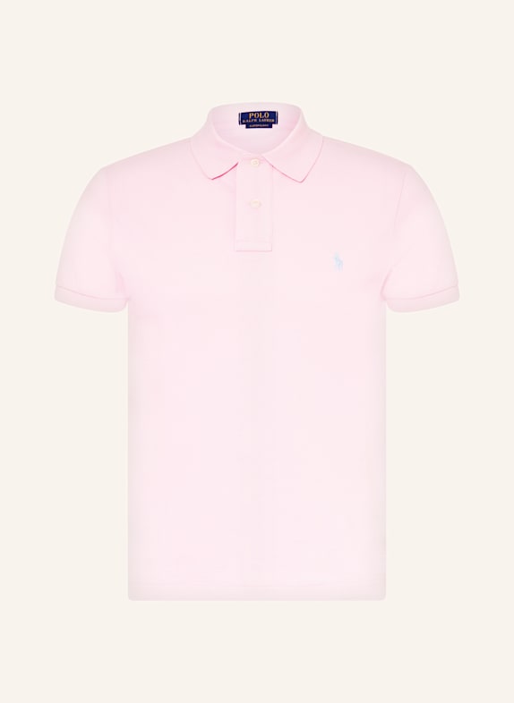POLO RALPH LAUREN Koszulka polo z piki custom slim fit  RÓŻOWY