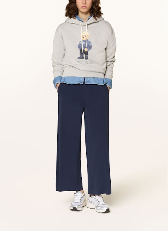 POLO RALPH LAUREN Marlene kalhoty z žerzeje TMAVĚ MODRÁ