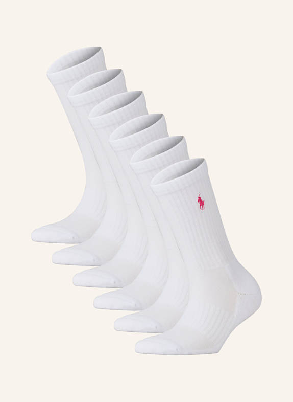 POLO RALPH LAUREN 6er-Pack Socken 003 WHITE ASSORTED