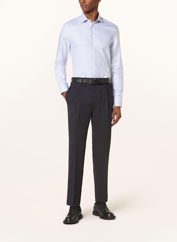 Stenströms Overhemd Slimline Fit BLAUW / WIT