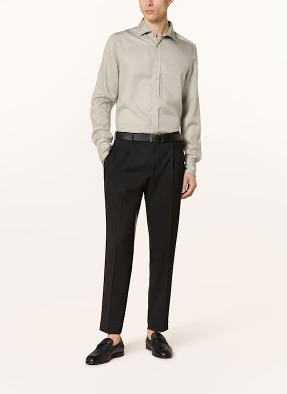 Stenströms Overhemd Slim Fit LICHTGROEN