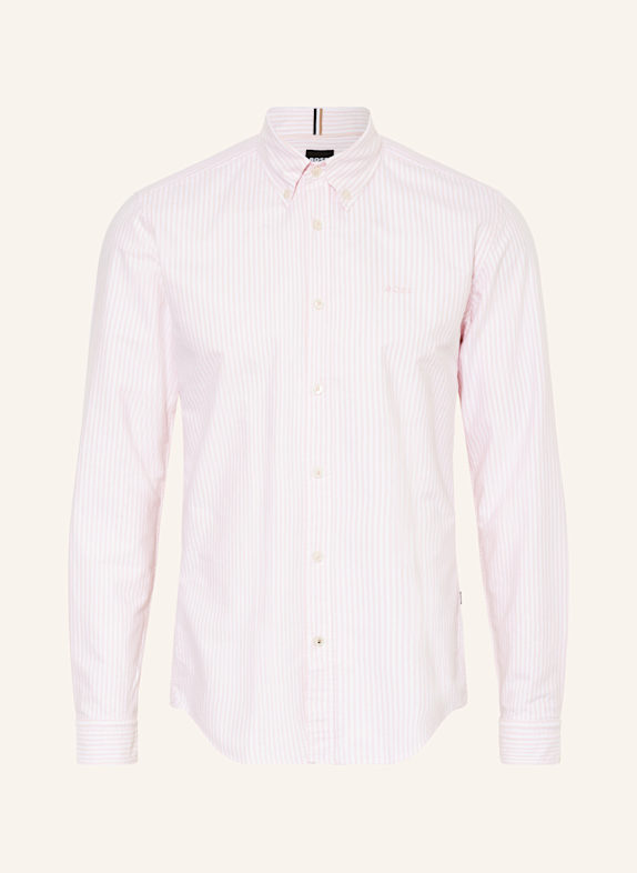 BOSS Shirt ROAN slim fit PINK/ ECRU