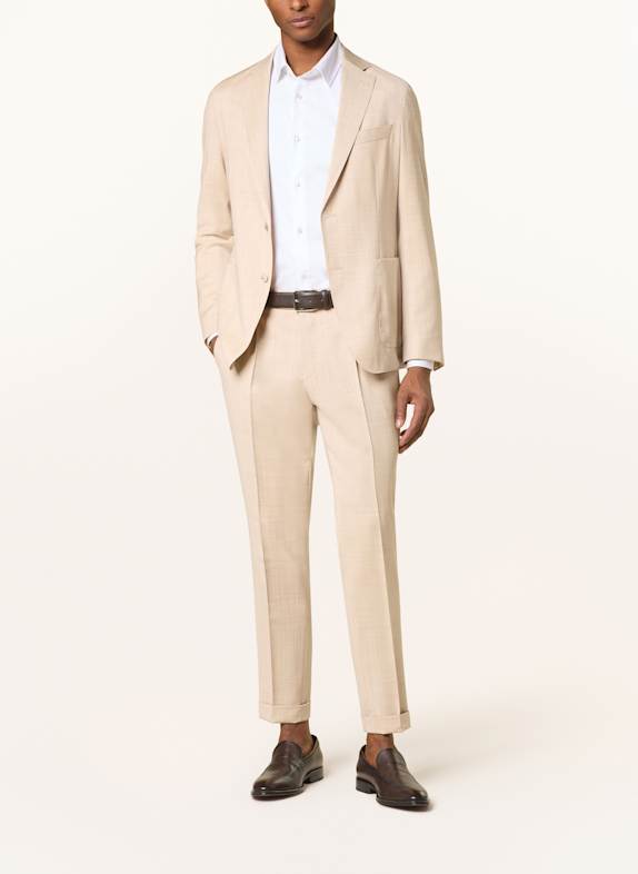 BOSS Anzugshose PEPE Relaxed Fit 275 LIGHT BEIGE