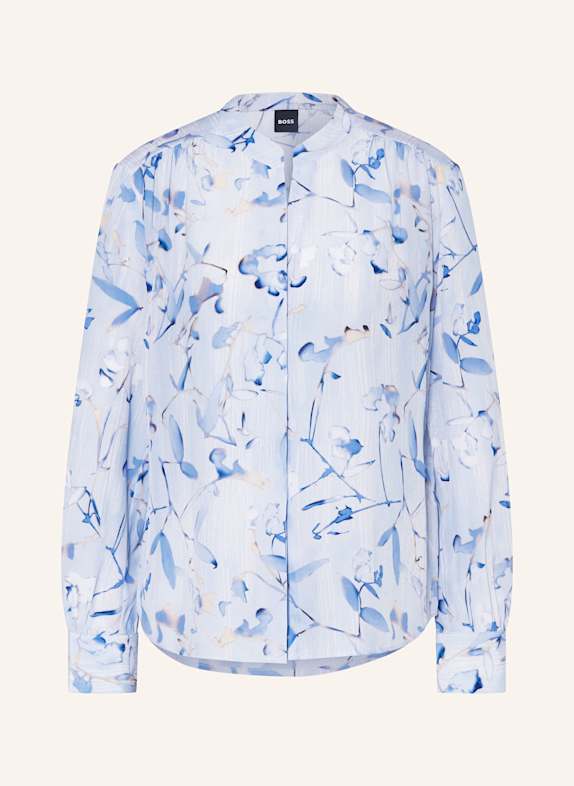 BOSS BANORA silk blouse LIGHT BLUE