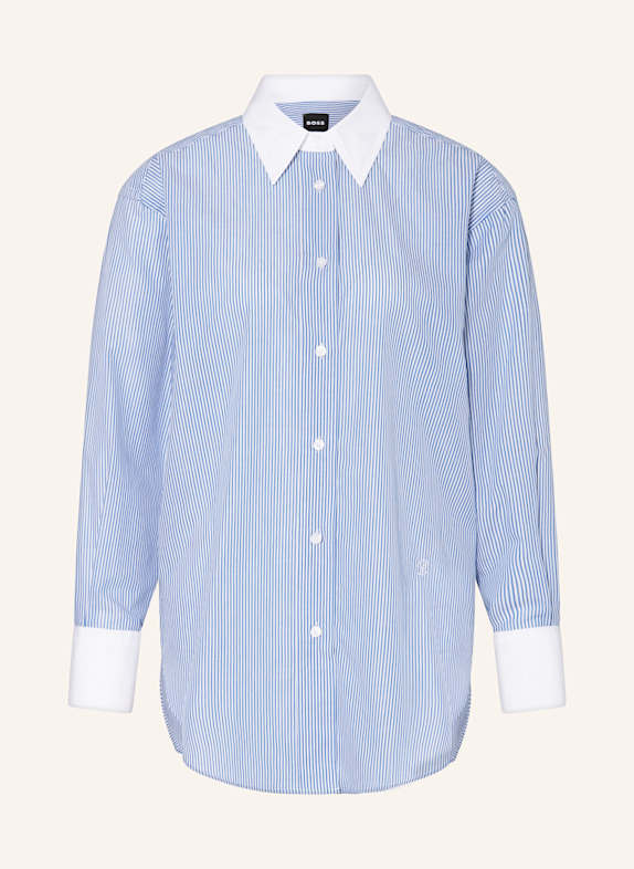 BOSS Shirt blouse BADINA WHITE/ BLUE