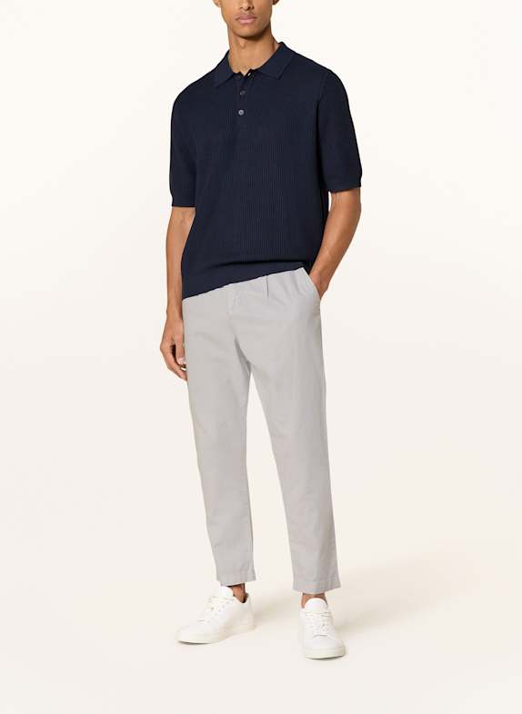PAUL Tricou polo tricotat ALBASTRU ÎNCHIS