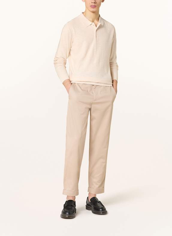 PAUL Tricou polo tricotat CREM