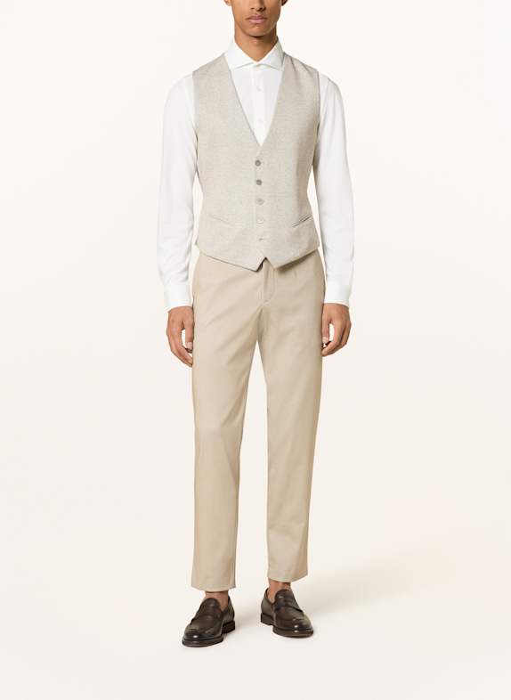 PAUL Extra slim fit revers colbert van jersey, omkeerbaar 220 SAND