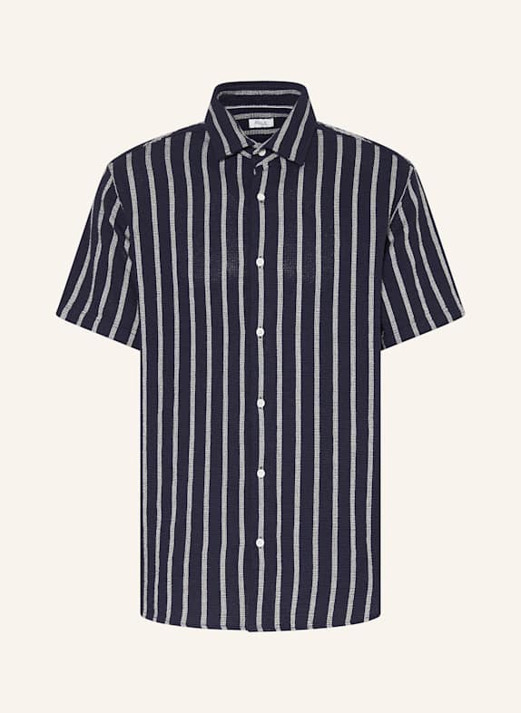 PAUL Kurzarm-Hemd Comfort Fit DUNKELBLAU/ WEISS