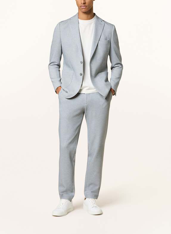 PAUL Slim fit pantalon van jersey 650 Mid Blue
