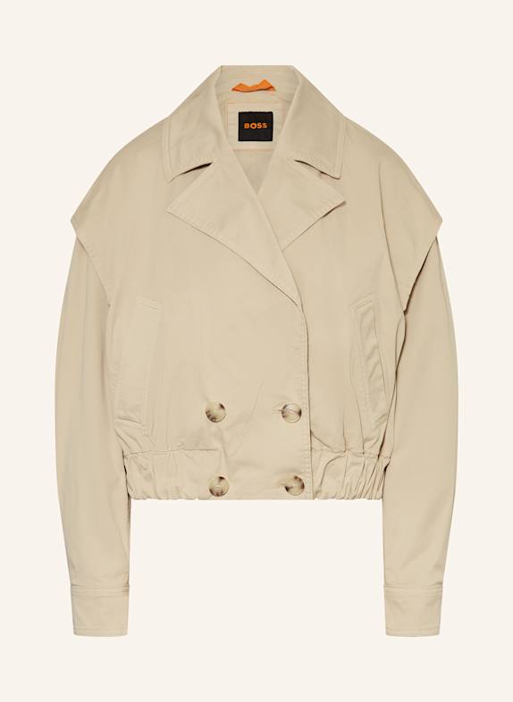 BOSS Cropped-Trenchcoat COTRENI BEIGE