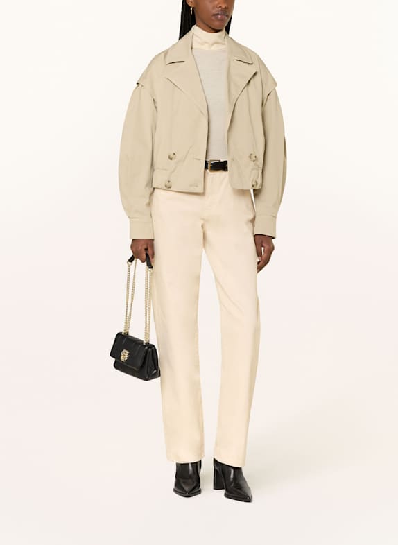 BOSS COTRENI cropped trench coat BEIGE