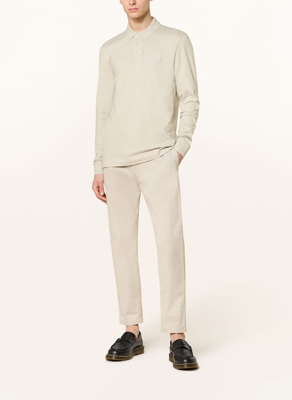 BOSS Piqué-poloskjorte PASSERBY Slim Fit BEIGE