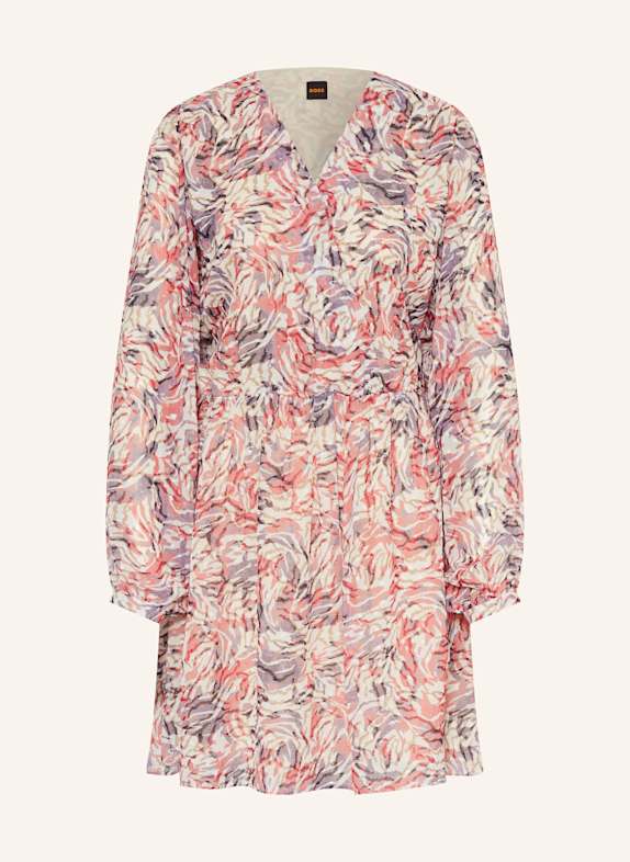 BOSS Dress C_DITISSY CREAM/ LIGHT RED/ PURPLE